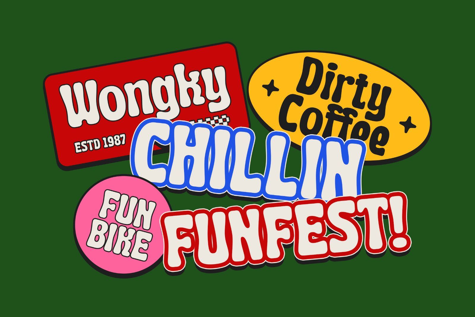 Funkio Font - Funky Bold Display — image 7