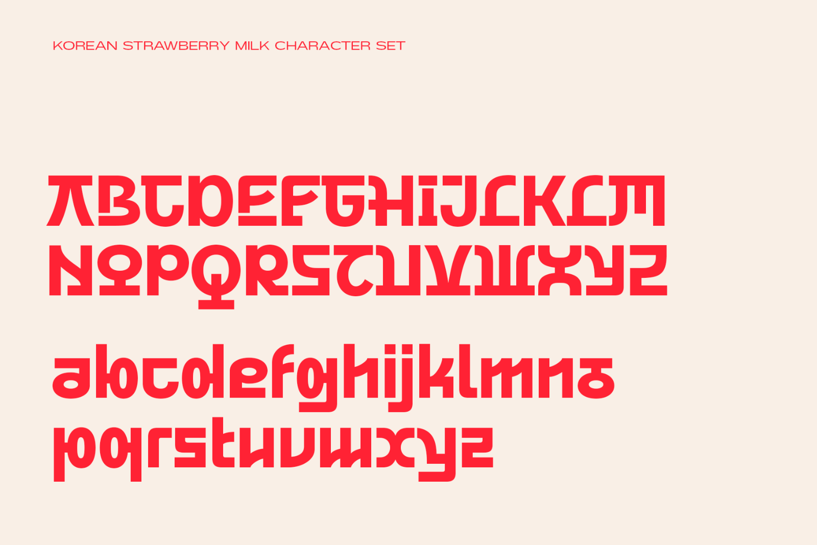 Korean Strawberry Milk | Korean style font — image 6