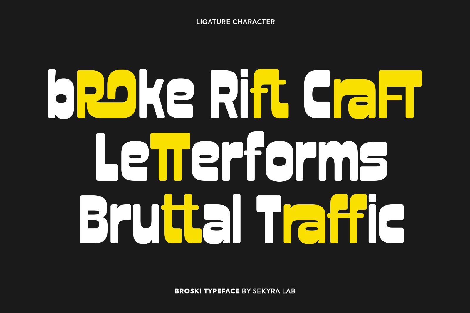 Broski Font - Reverse Contrast Display — image 6