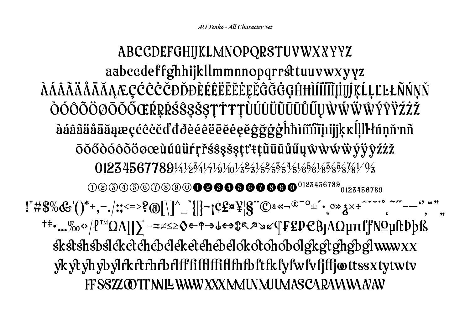 AO Tenko - Stylish Display Typeface — image 6