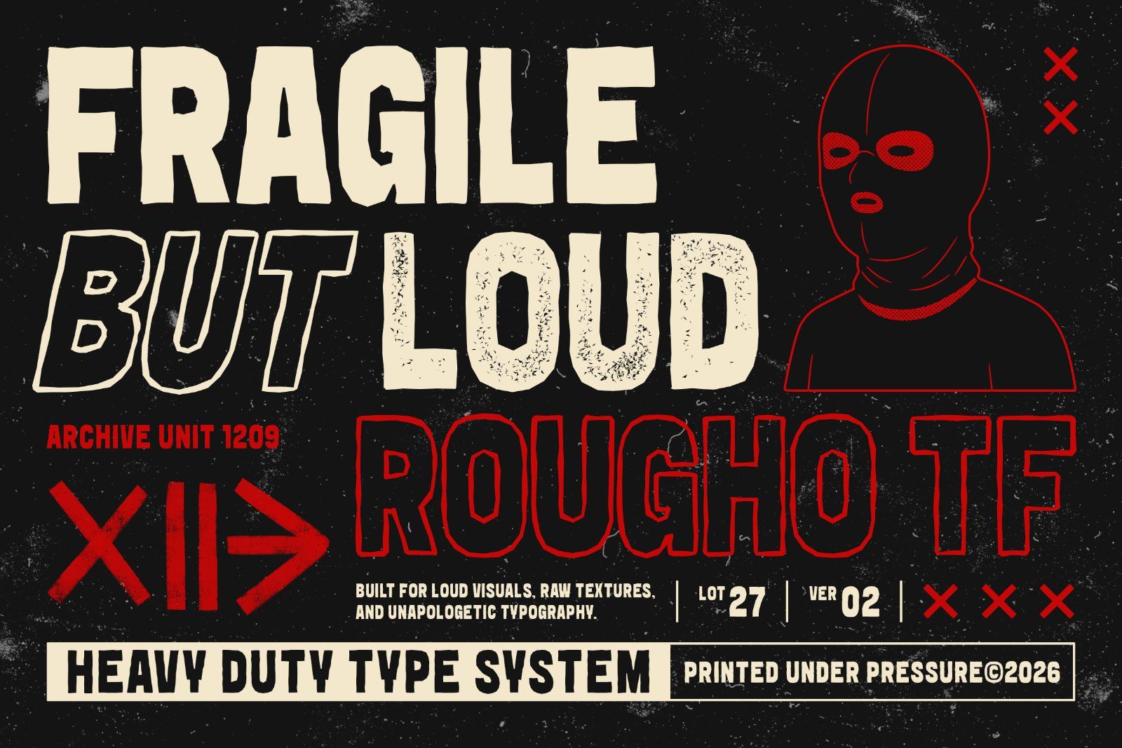 Rougho Font - Rough Distressed — image 5