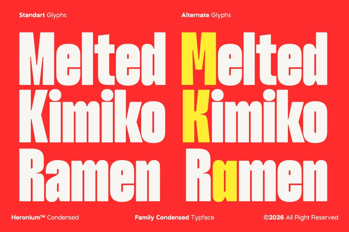GC Heronium - Family Condensed Sans — image 8