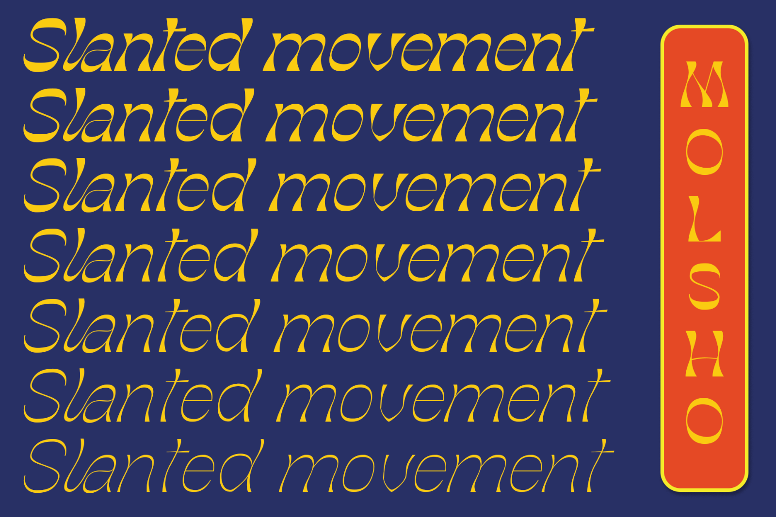 Molex Shoora | Reverse Contrast Font