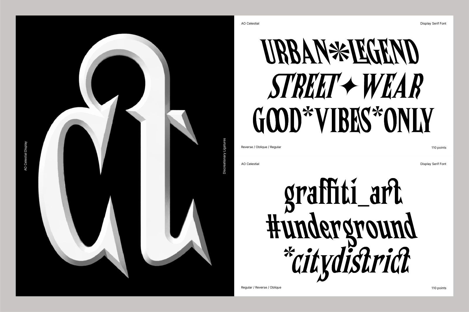 AO Celestial -  Stylish Display Font — image 8