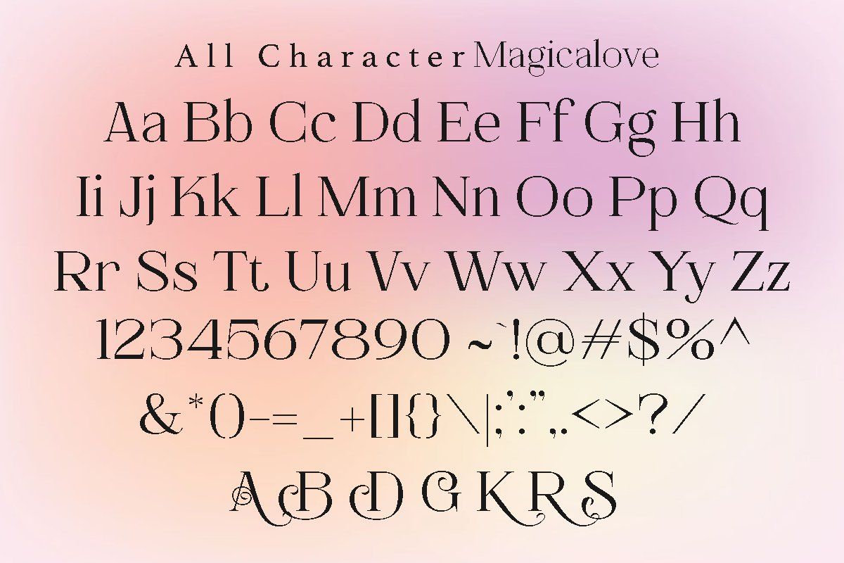 Magicalove | Romantic Serif Font — image 9