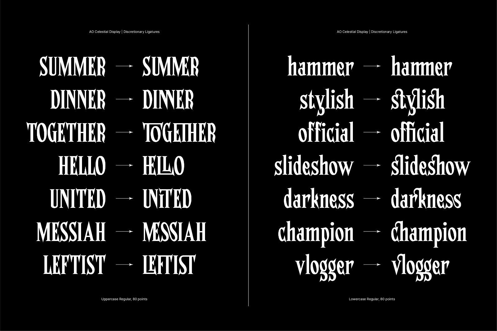 AO Celestial -  Stylish Display Font — image 9