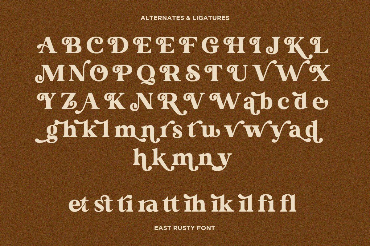ET East Rusty - Retro Serif — image 9