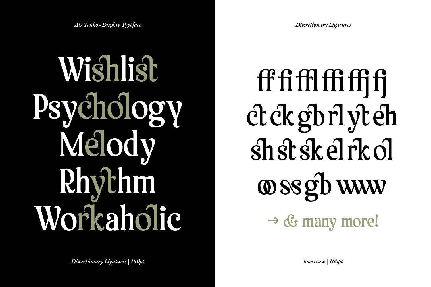 AO Tenko - Stylish Display Typeface — image 9