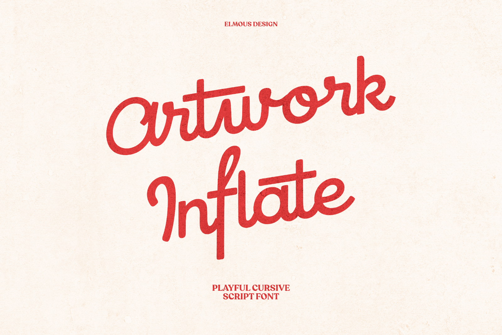 Artwork Inflate - Playful Cursive Script Font — image 1