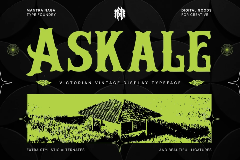Askale - Victorian Vintage Display Font