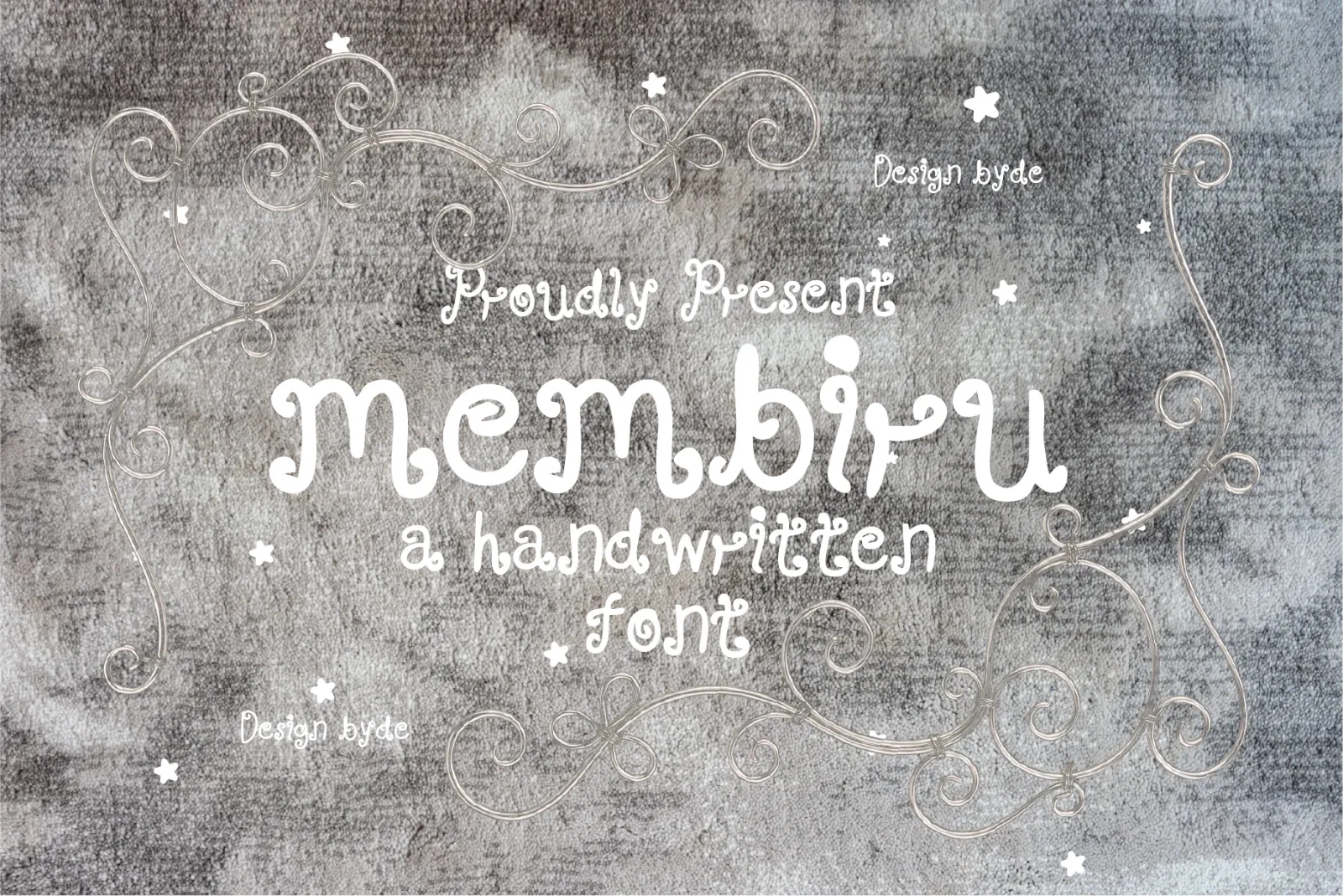 Membiru | A Curly Handwritten Font — image 1