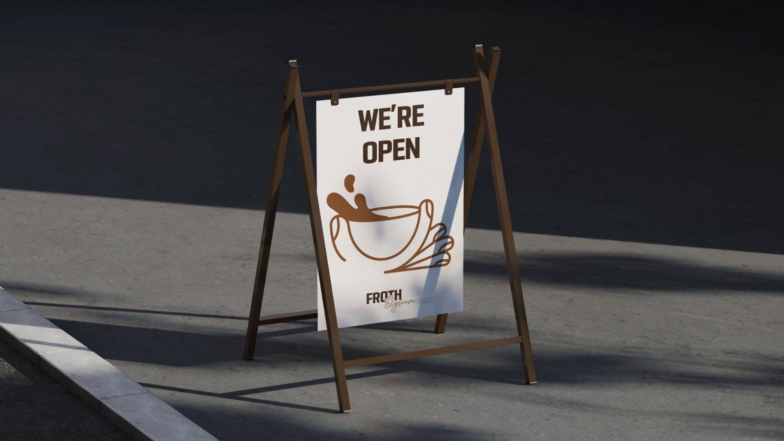 Astand Mockup on a Street — image 1