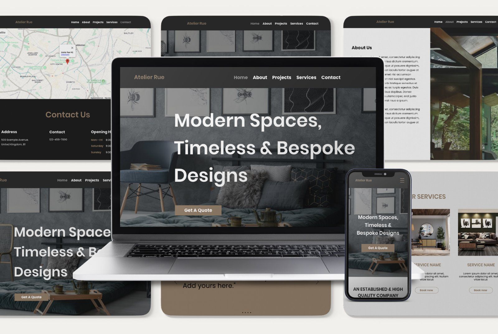 Wix Interior Design Portfolio Website