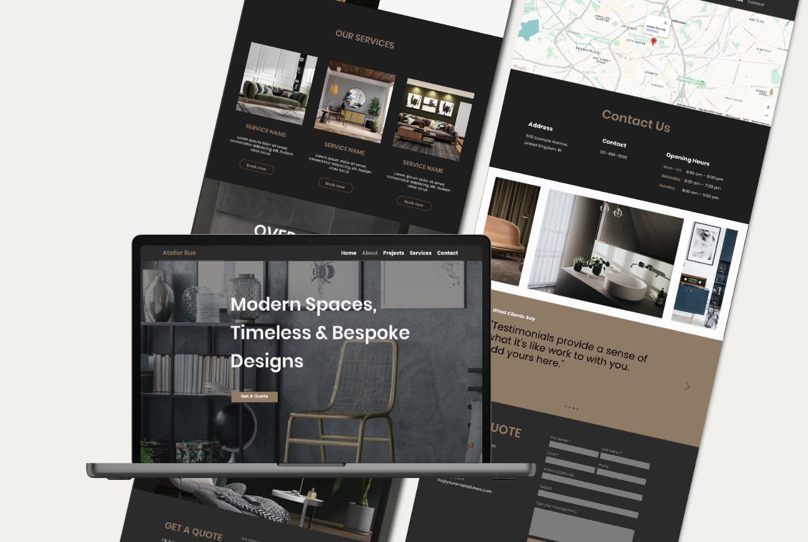 Wix Interior Design Portfolio Website