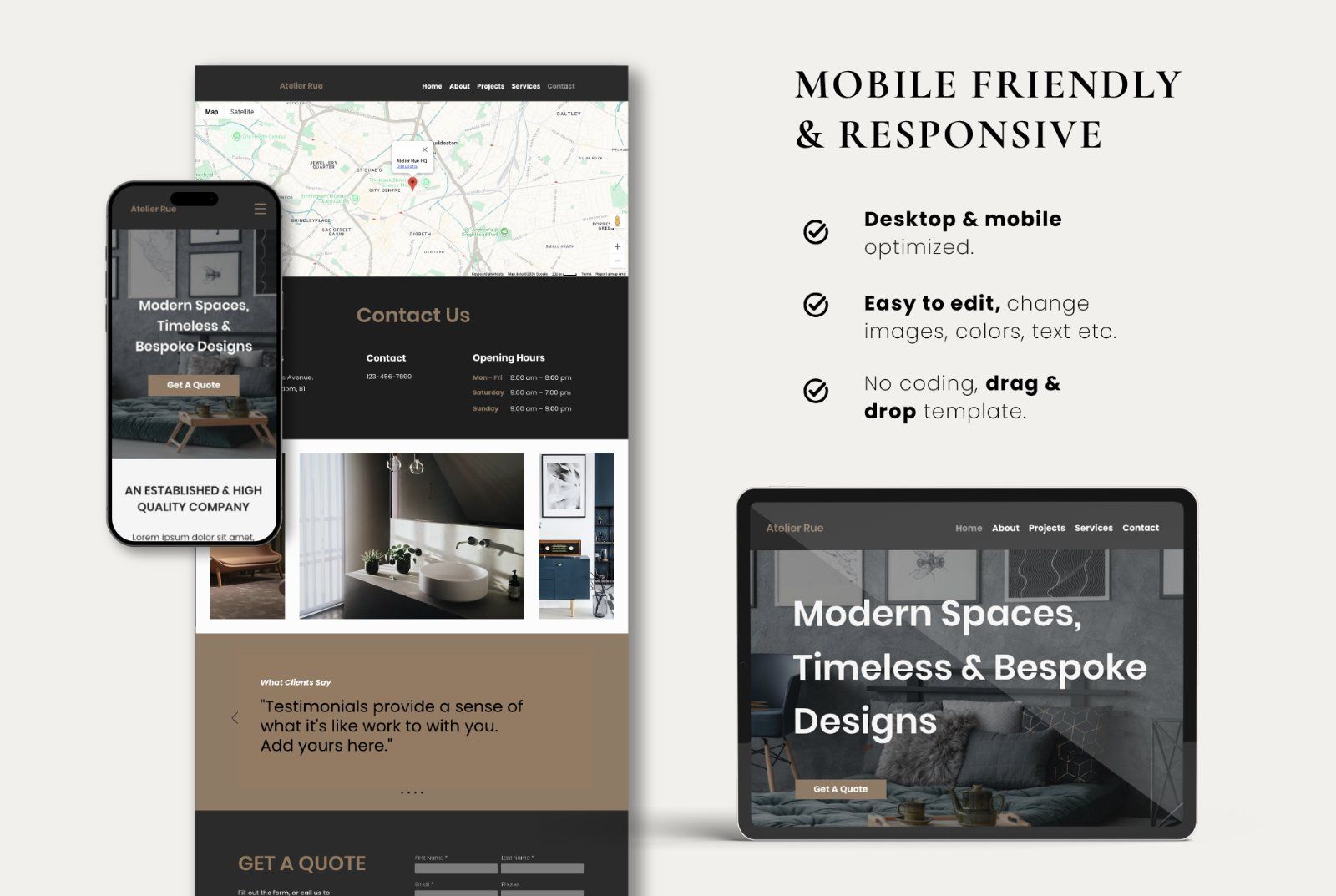 Wix Interior Design Portfolio Website