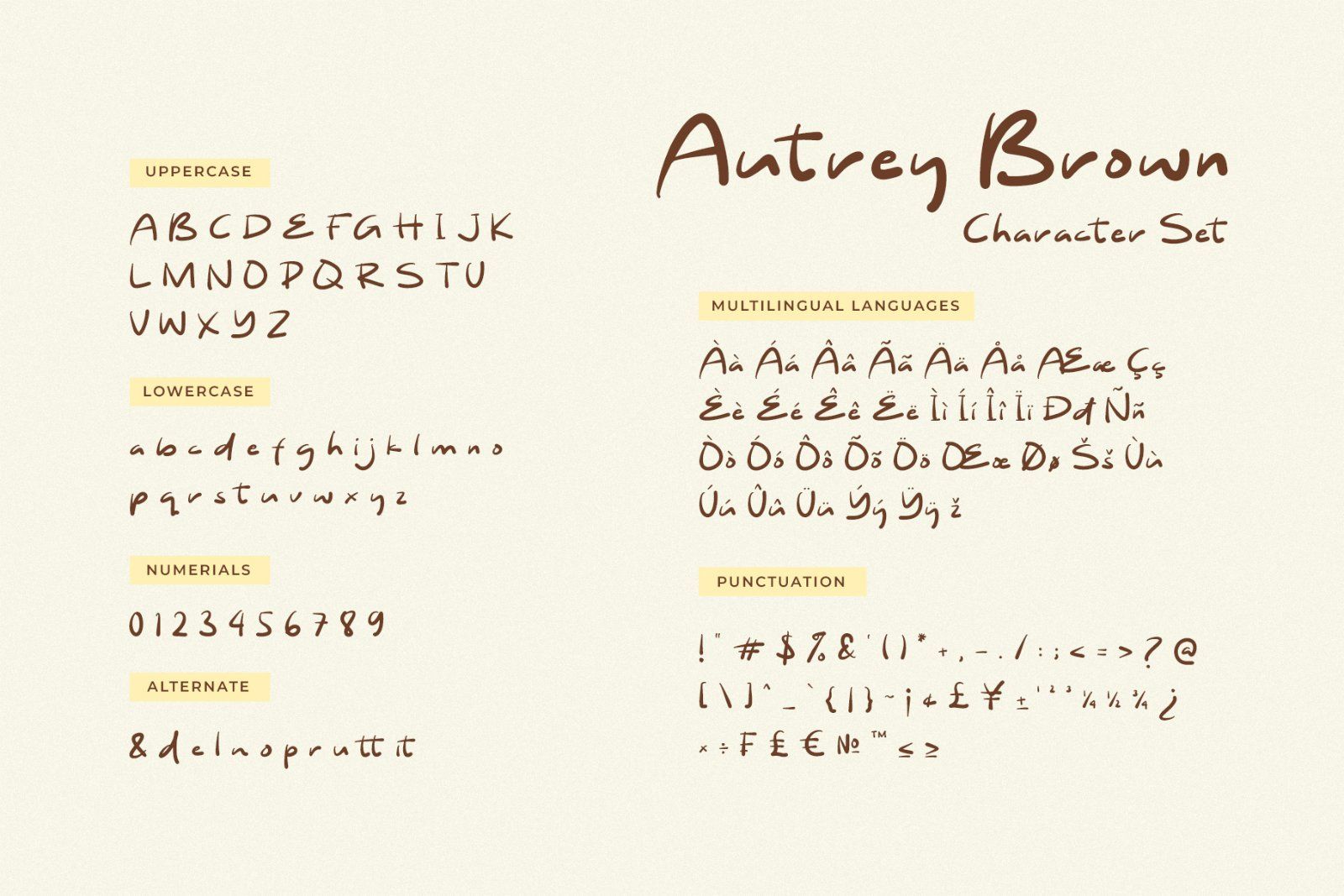 Autrey Brown Handwritten Brush Font — image 8