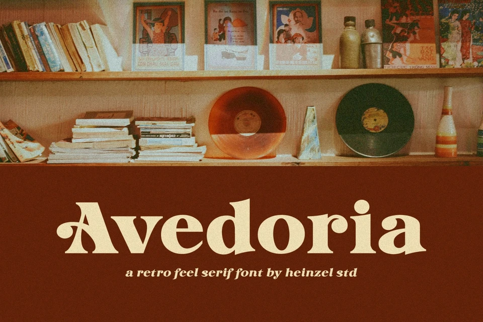 Avedoria Bold Retro Serif Font