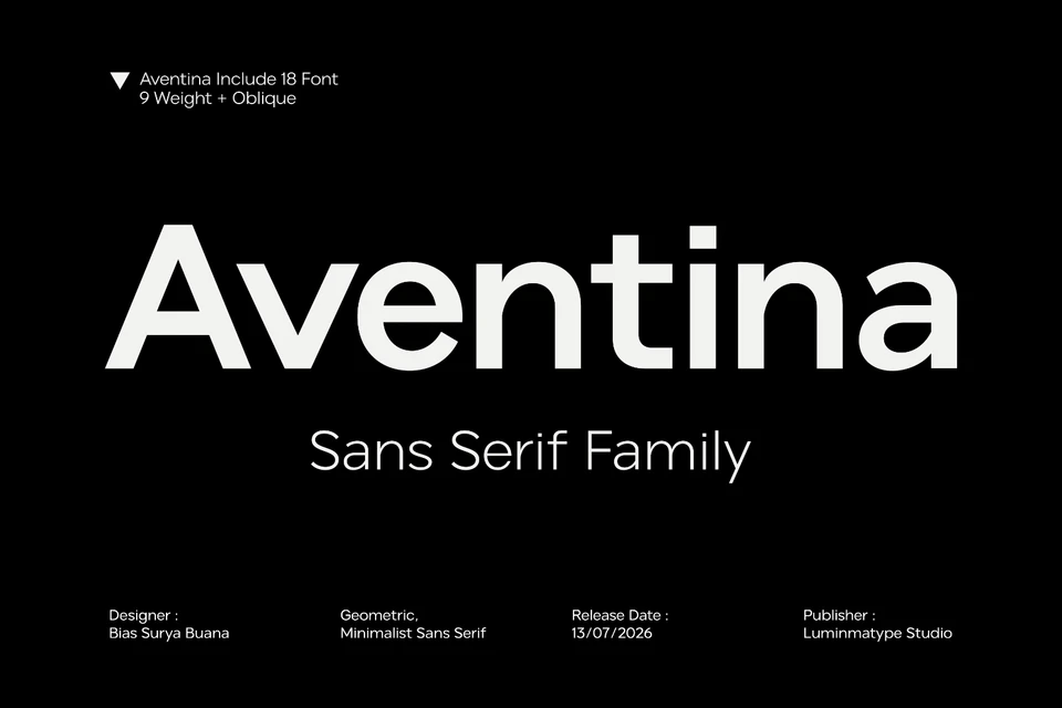 Aventina - Family Sans Serif Font