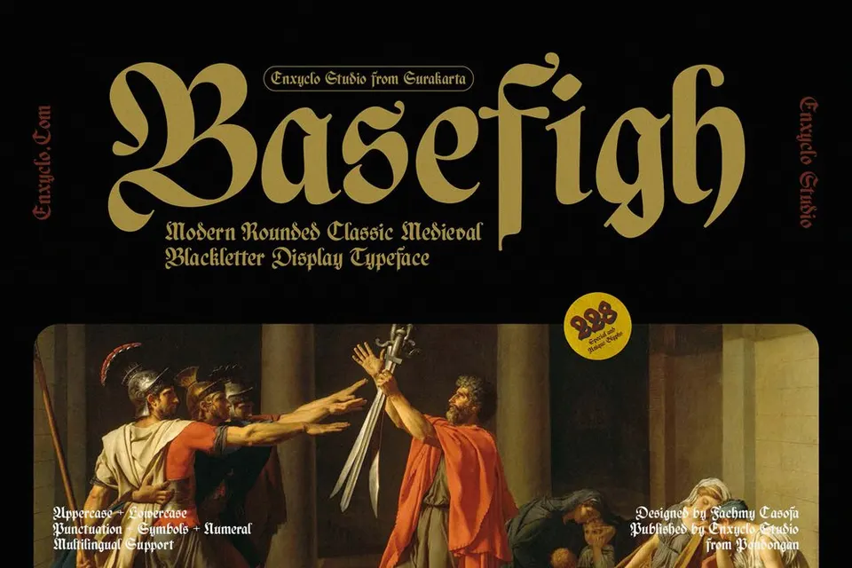 BASEFIGH — Blackletter Font