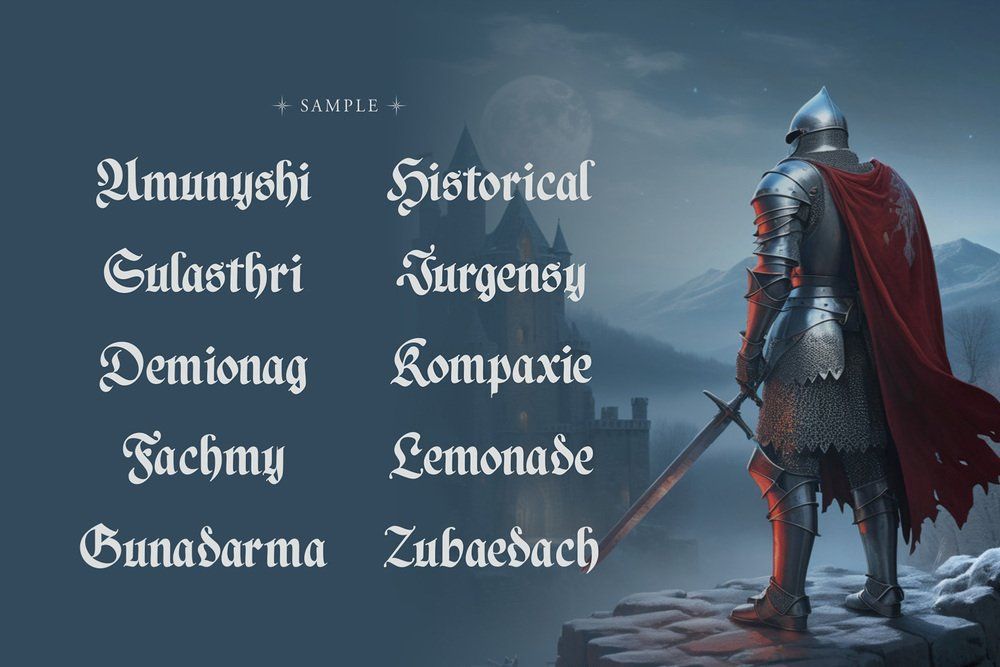 BASEFIGH — Blackletter Font — image 13