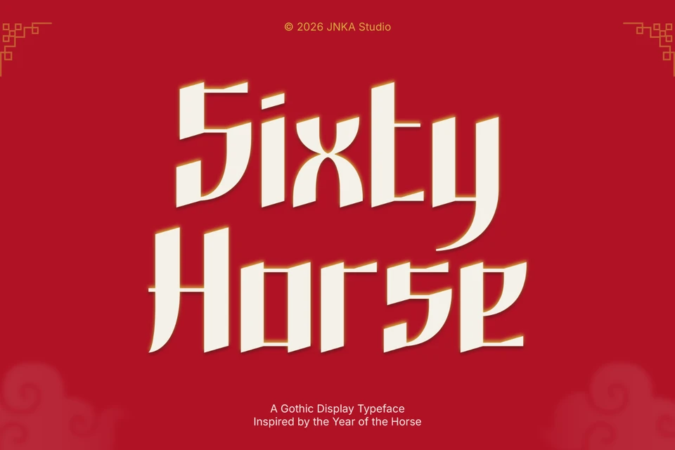 Sixty Horse - Display TypeFace