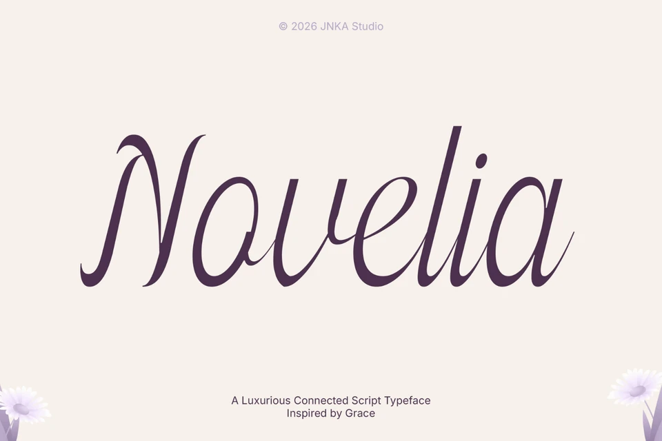 Novelia - Display TypeFace