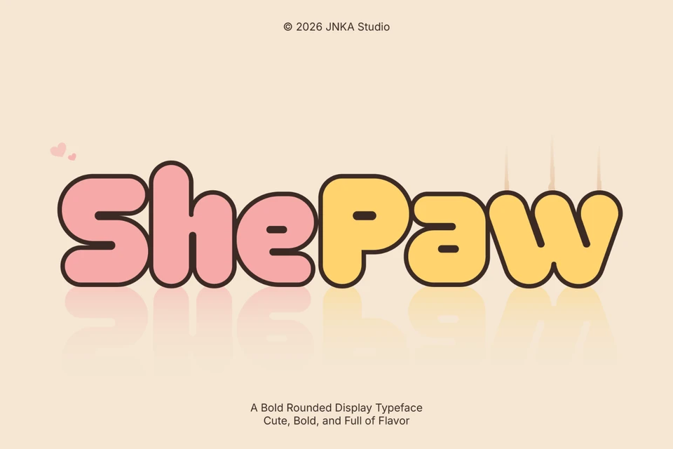 ShePaw - Display TypeFace