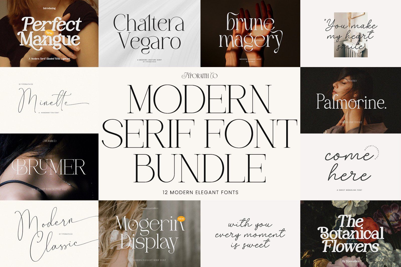 The Modern Font Bundle | 67 Fonts