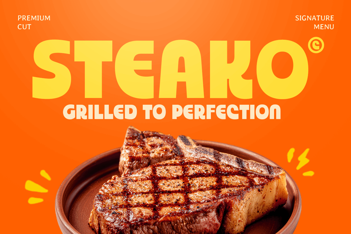 Burger-Modern Branding Food Font — image 3