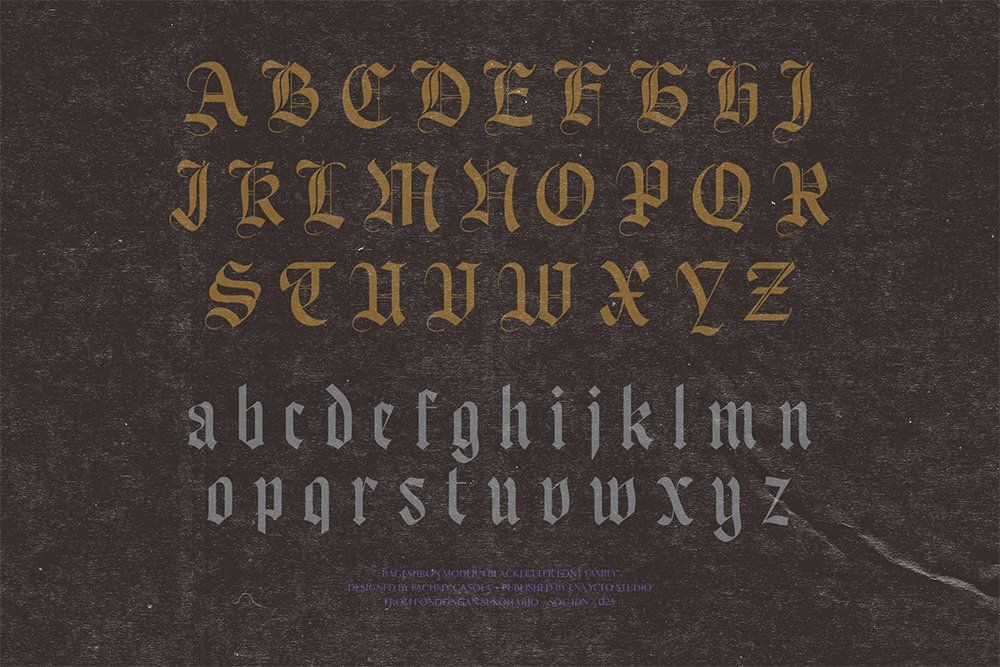 Bageshron Blackletter Font Family