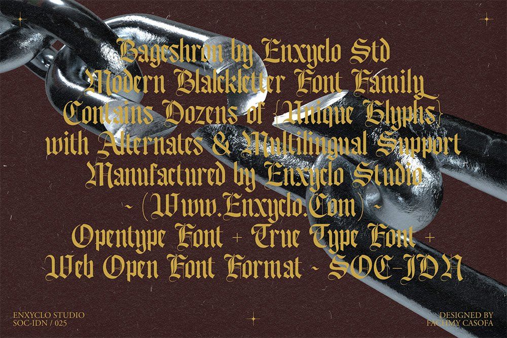 Bageshron Blackletter Font Family