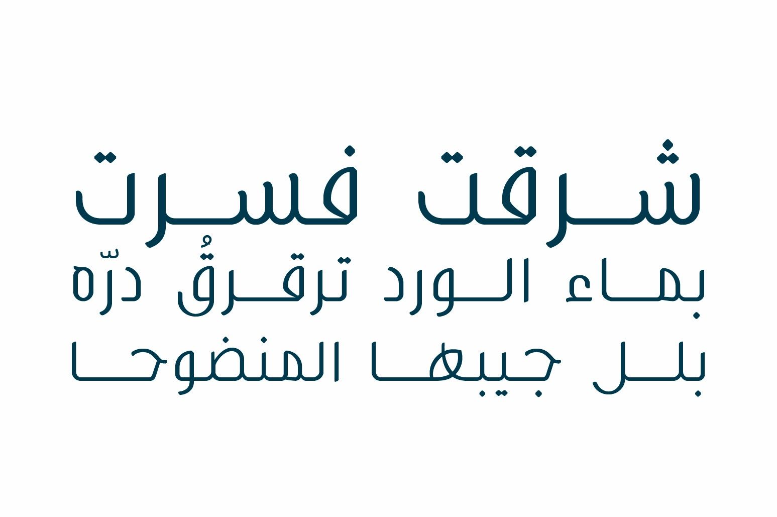 Bareeq - Arabic Font
