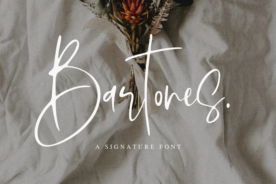 Bartones - Signature Font