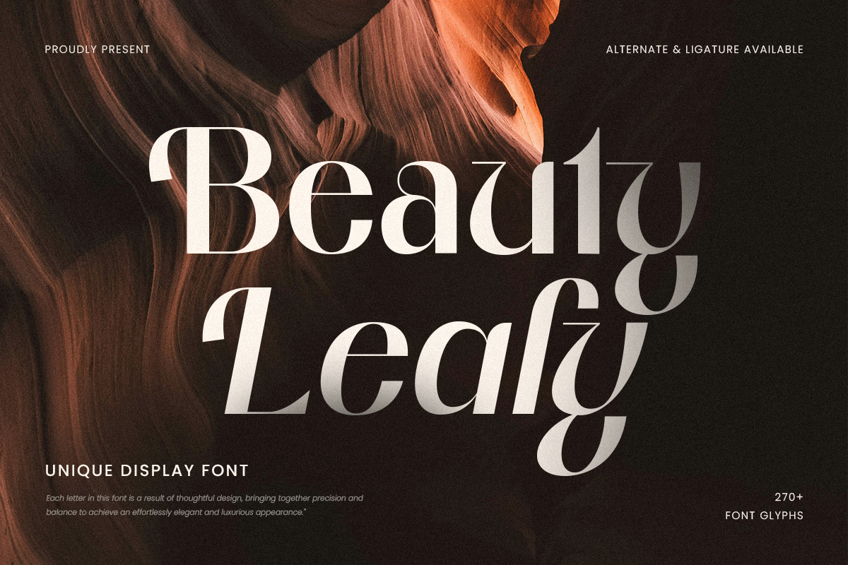 Beauty Leafy - Unique Display Font — image 1