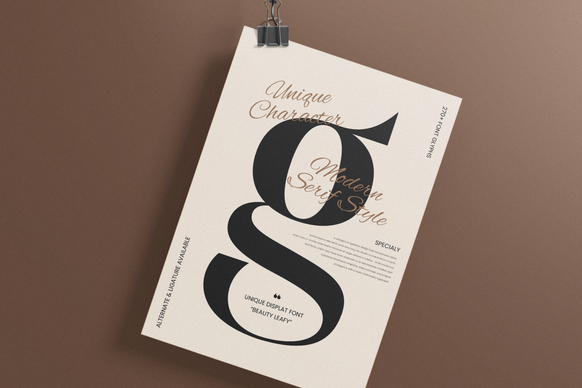 Beauty Leafy - Unique Display Font — image 5