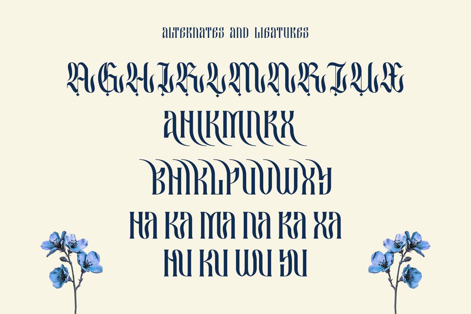 Besquen Modern Gothic Typeface Font — image 10