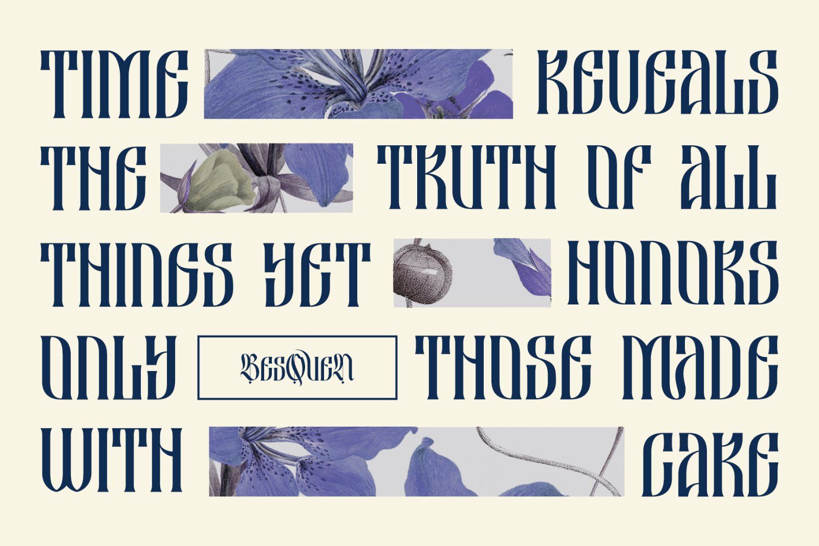 Besquen Modern Gothic Typeface Font — image 2