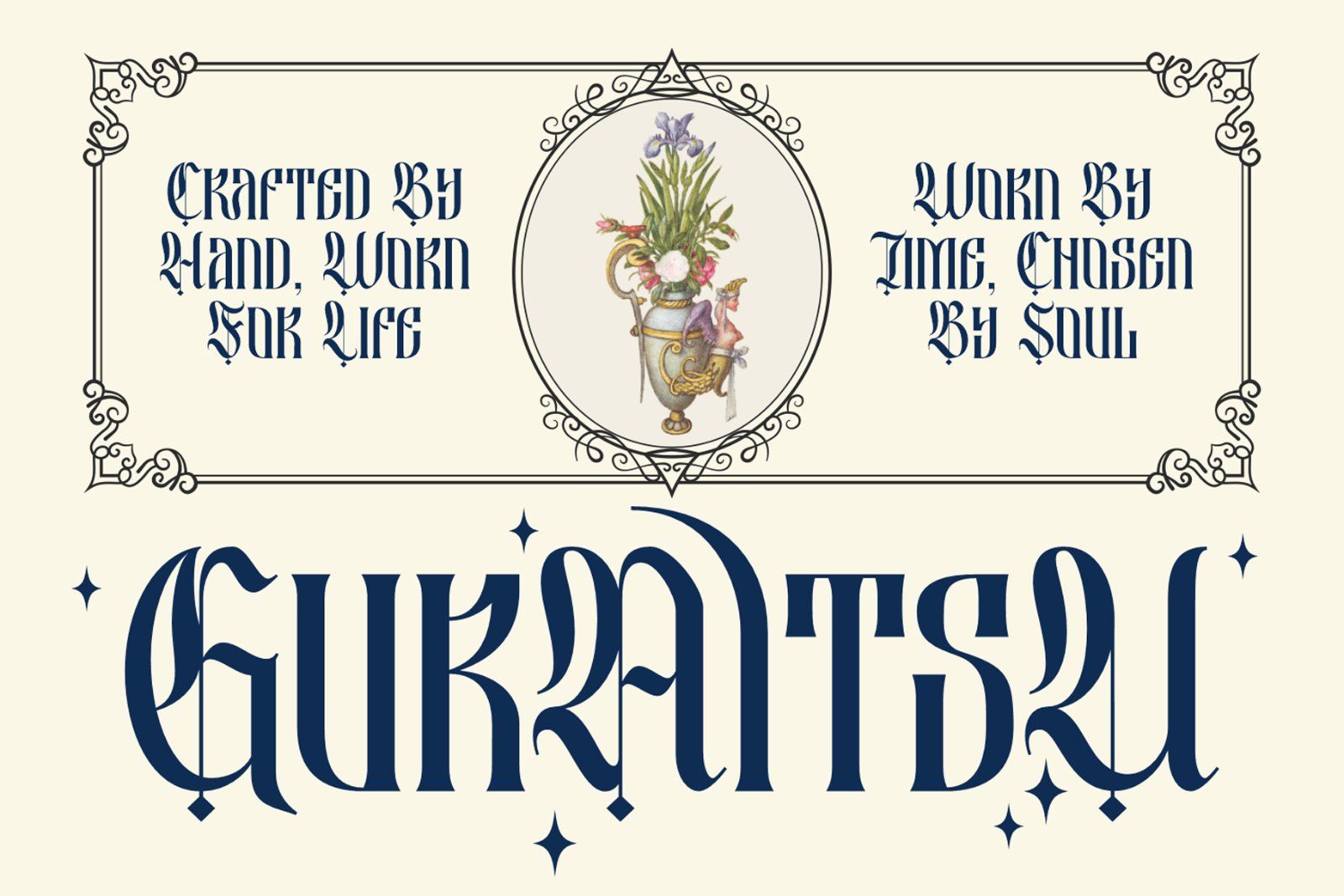 Besquen Modern Gothic Typeface Font — image 3