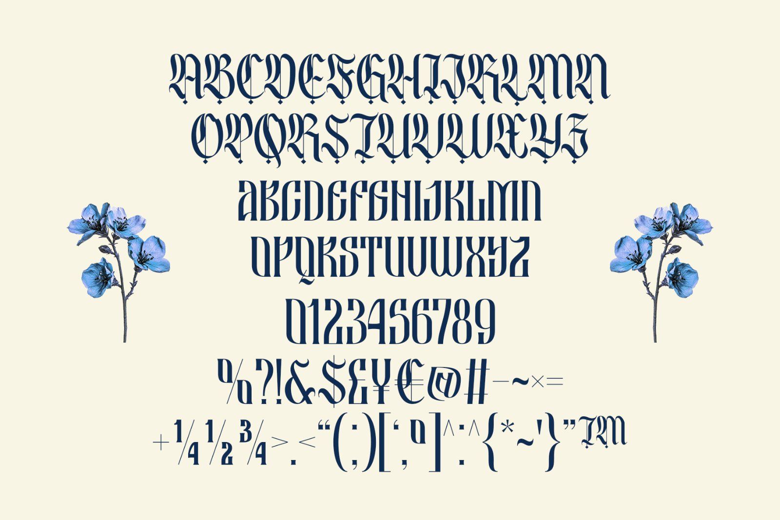 Besquen Modern Gothic Typeface Font — image 9