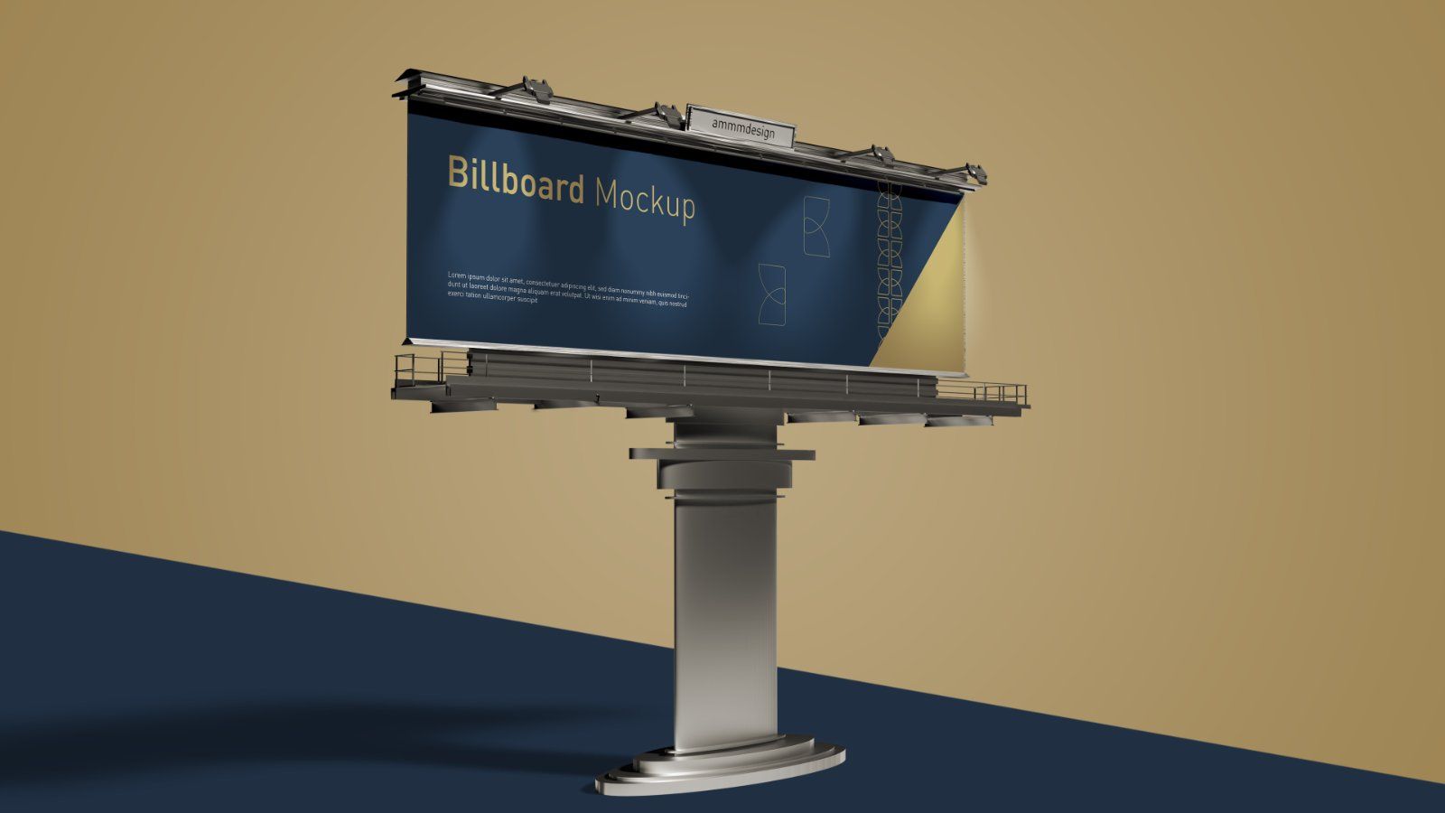 Outdoor Billboard Mockup – Advertising Display Stand, 6 PSD Files