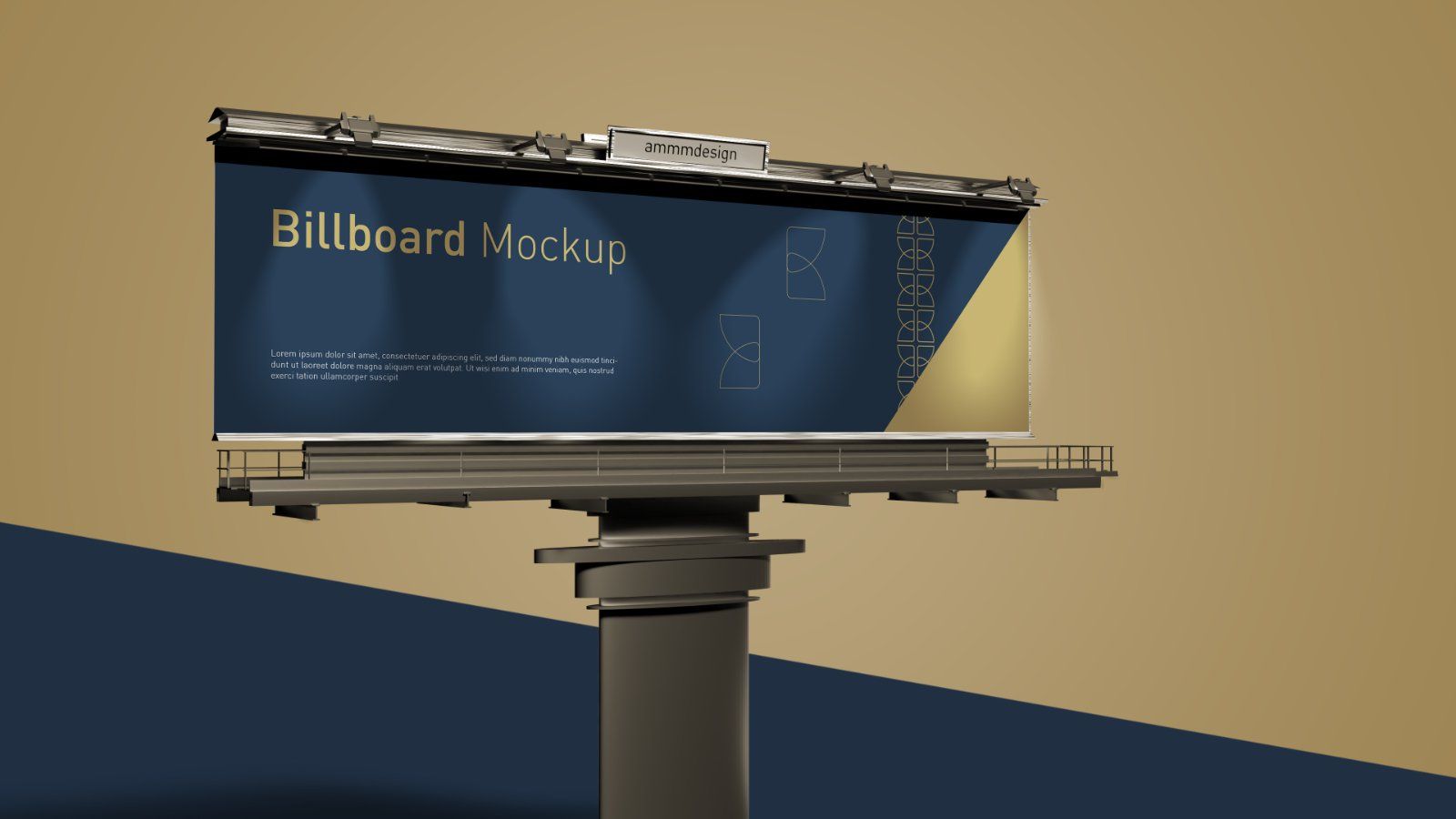 Outdoor Billboard Mockup – Advertising Display Stand, 6 PSD Files