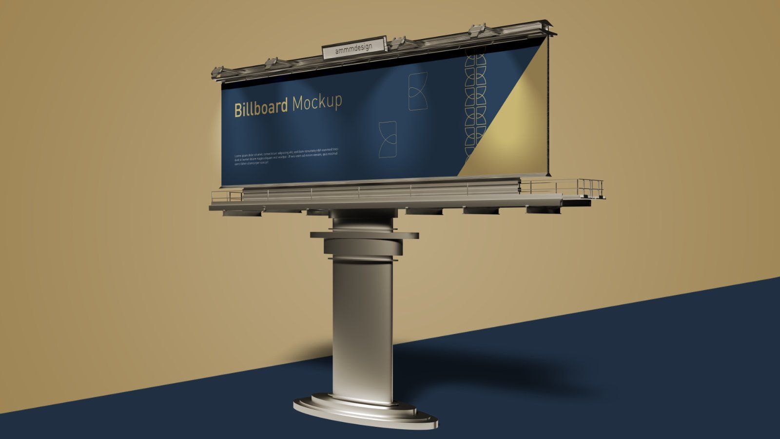 Outdoor Billboard Mockup – Advertising Display Stand, 6 PSD Files