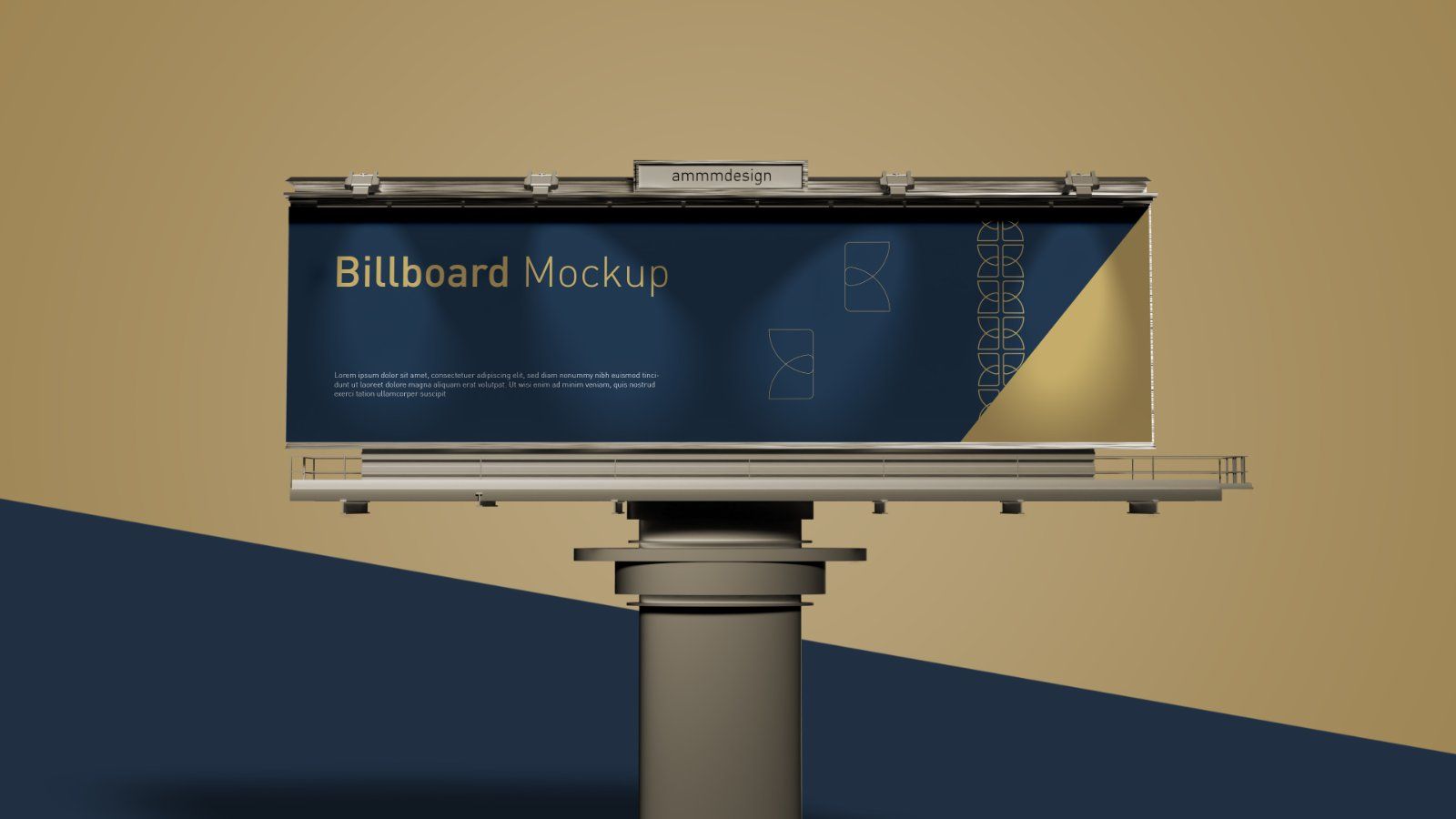Outdoor Billboard Mockup – Advertising Display Stand, 6 PSD Files