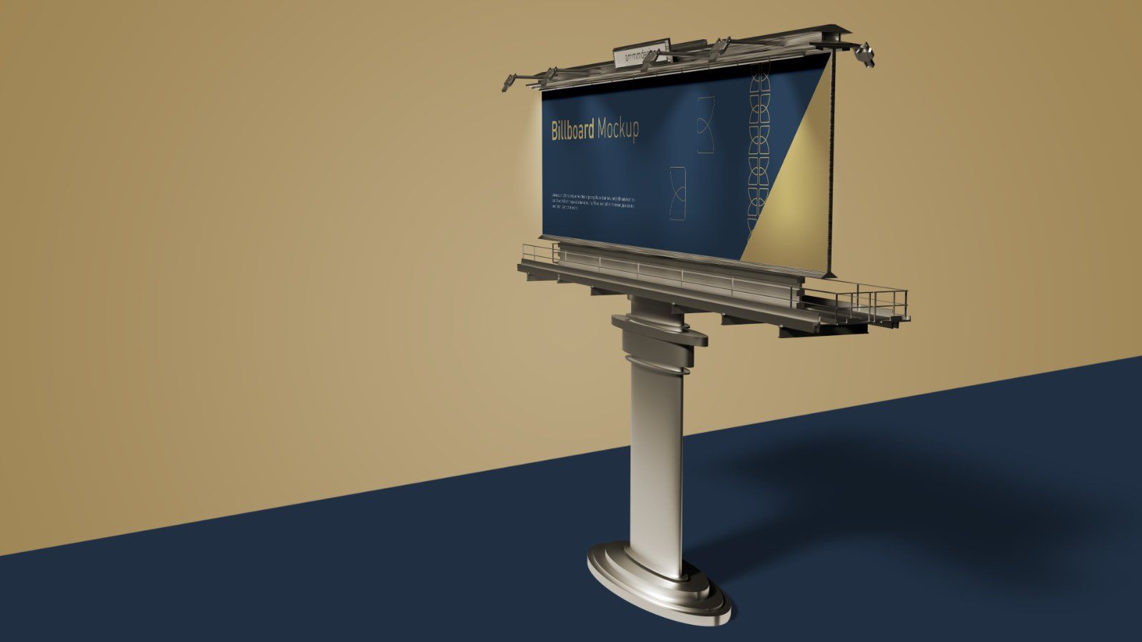 Outdoor Billboard Mockup – Advertising Display Stand, 6 PSD Files