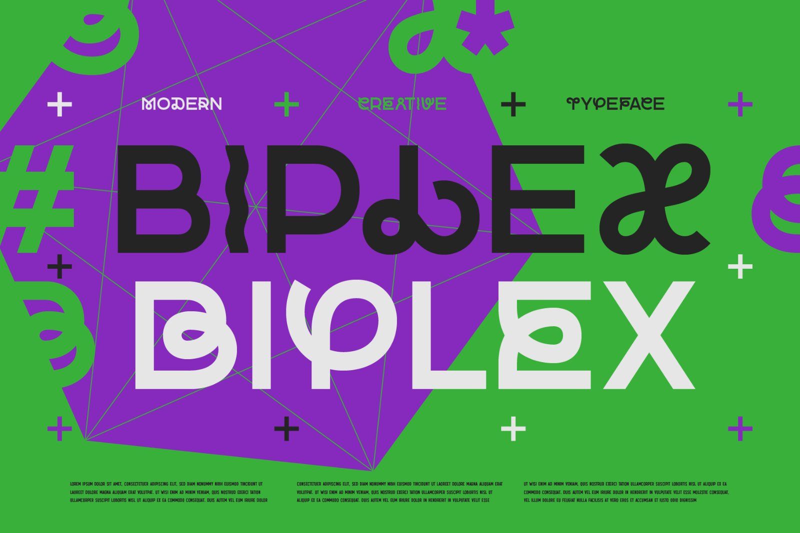 Biplex — Modern Creative Font — image 1