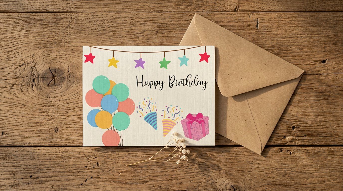 Happy Birthday Card Template – Printable Digital Download — image 1