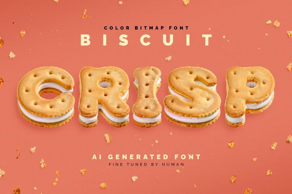 Biscuit Crisp - Color Bitmap Font