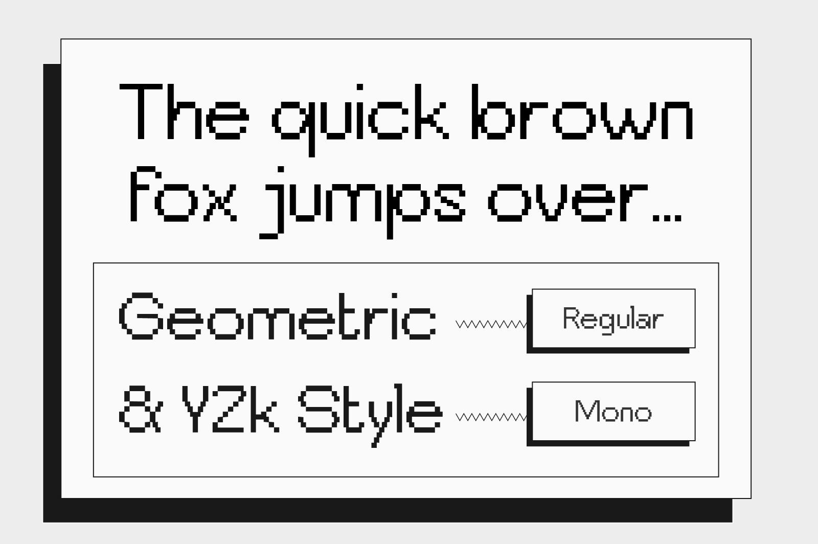 Bitend Geometric Edgy Y2K Pixel Font — image 2