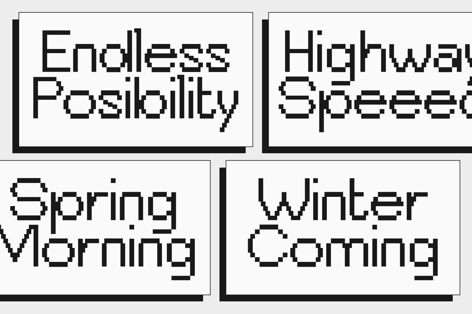 Bitend Geometric Edgy Y2K Pixel Font — image 4