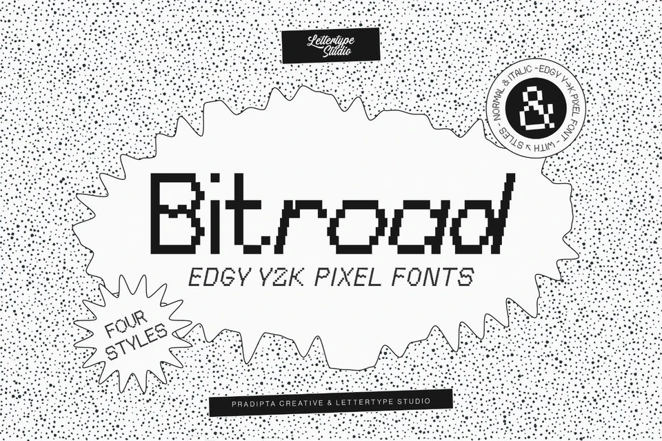 Bitroad – Retro Y2K Pixel Font